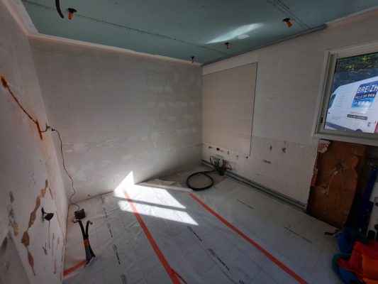 début travaux salle de bain