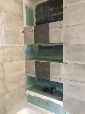 niche baignoire de pres installation