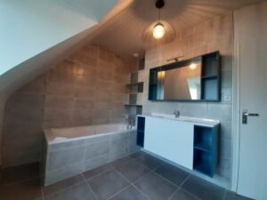 salle de bain rénovée à concarneau