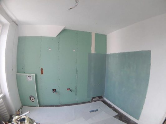 photo chantier transformer une chambre en salle de bains