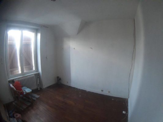 photo chantier transformer une chambre en salle de bains